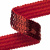 Тесьма с пайетками 3, шир. 20 мм/уп. 25+/-1 м, цвет красный - купить в Невинномысске. Цена: 778.19 руб.