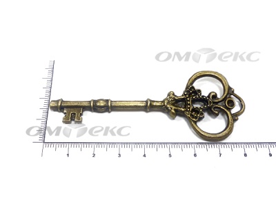 Декоративный элемент для творчества из металла "Ключ"8,5 см  - купить в Невинномысске. Цена: 26.66 руб.