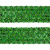 Тесьма с пайетками D4, шир. 35 мм/уп. 25+/-1 м, цвет зелёный - купить в Невинномысске. Цена: 1 308.30 руб.
