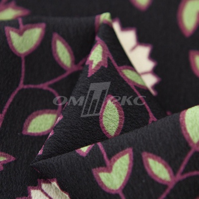 Плательная ткань "Фламенко" 10.1, 80 гр/м2, шир.150 см, принт растительный - купить в Невинномысске. Цена 241.49 руб.