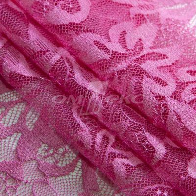 Кружевное полотно стрейч XD-WINE, 100 гр/м2, шир.150см, цвет розовый - купить в Невинномысске. Цена 1 851.10 руб.