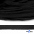 Шнур плетеный d-8 мм плоский, 70% хлопок 30% полиэстер, уп.85+/-1 м, цв.- чёрный - купить в Невинномысске. Цена: 735 руб.