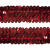 Тесьма с пайетками 3, шир. 30 мм/уп. 25+/-1 м, цвет красный - купить в Невинномысске. Цена: 1 087.39 руб.