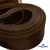 Регилиновая лента, шир.80мм, (уп.25 ярд), цв.- коричневый - купить в Невинномысске. Цена: 648.89 руб.