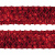 Тесьма с пайетками 3, шир. 35 мм/уп. 25+/-1 м, цвет красный - купить в Невинномысске. Цена: 1 308.30 руб.