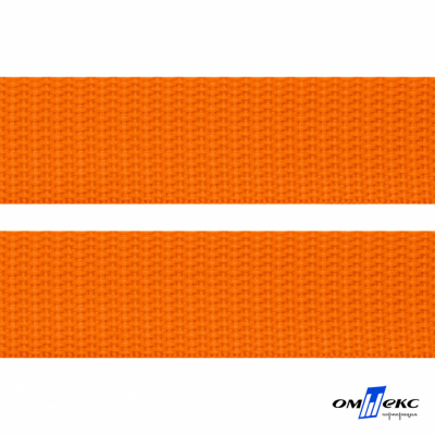 Оранжевый- цв.523 -Текстильная лента-стропа 550 гр/м2 ,100% пэ шир.25 мм (боб.50+/-1 м) - купить в Невинномысске. Цена: 405.80 руб.