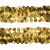 Тесьма с пайетками D16, шир. 30 мм/уп. 25+/-1 м, цвет золото - купить в Невинномысске. Цена: 1 087.39 руб.
