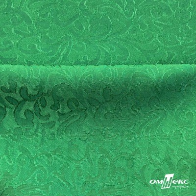 Ткань жаккард королевский, 100% полиэстр 180 г/м 2, шир.150 см, цв-зеленый - купить в Невинномысске. Цена 293.39 руб.