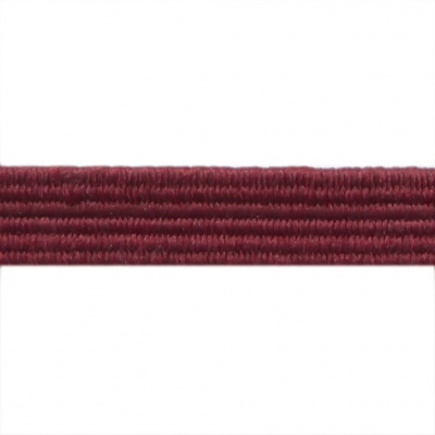 Резиновые нити с текстильным покрытием, шир. 6 мм ( упак.30 м/уп), цв.- 88-бордо - купить в Невинномысске. Цена: 155.22 руб.
