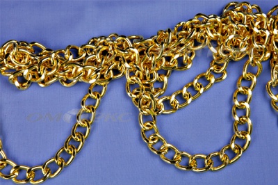 Цепь металл декоративная №11 (17*13) золото (10+/-1 м)  - купить в Невинномысске. Цена: 1 341.87 руб.