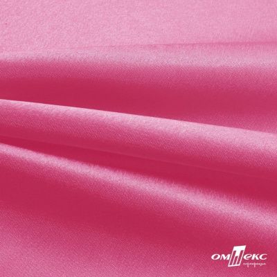 Поли креп-сатин 15-2215, 125 (+/-5) гр/м2, шир.150см, цвет розовый - купить в Невинномысске. Цена 155.57 руб.