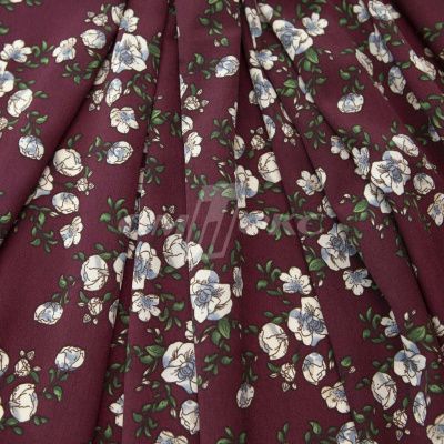 Плательная ткань "Фламенко" 3.3, 80 гр/м2, шир.150 см, принт растительный - купить в Невинномысске. Цена 317.46 руб.