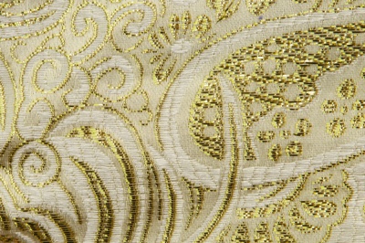 Ткань костюмная жаккард №5, 140 гр/м2, шир.150см, цвет золото - купить в Невинномысске. Цена 383.29 руб.