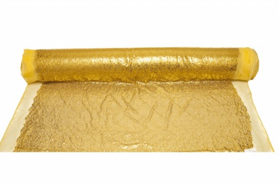 Сетка с пайетками №6, 188 гр/м2, шир.130см, цвет золото - купить в Невинномысске. Цена 371.02 руб.