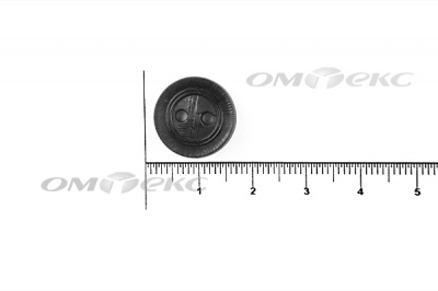 51820/15 мм (2 пр)  черные пуговицы - купить в Невинномысске. Цена: 0.87 руб.