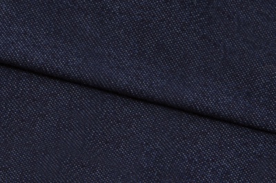 Ткань джинсовая №96, 160 гр/м2, шир.148см, цвет т.синий - купить в Невинномысске. Цена 350.42 руб.