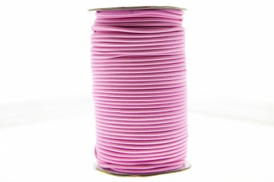 0370-1301-Шнур эластичный 3 мм, (уп.100+/-1м), цв.141- розовый - купить в Невинномысске. Цена: 459.62 руб.