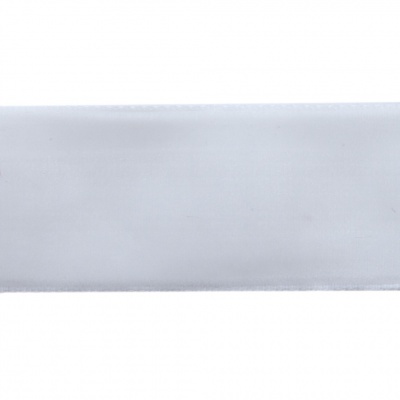 Лента бархатная нейлон, шир.25 мм, (упак. 45,7м), цв.01-белый - купить в Невинномысске. Цена: 991.10 руб.