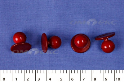 Пуговица поварская "Пукля", 10 мм, цвет красный - купить в Невинномысске. Цена: 2.28 руб.