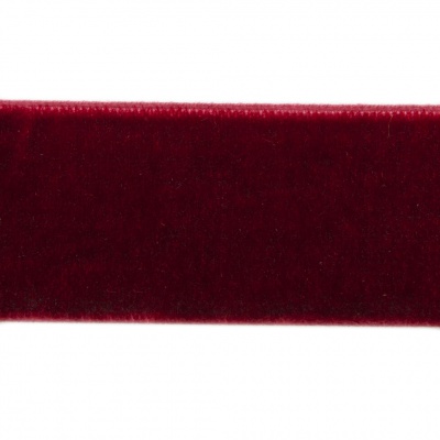 Лента бархатная нейлон, шир.25 мм, (упак. 45,7м), цв.240-бордо - купить в Невинномысске. Цена: 800.84 руб.