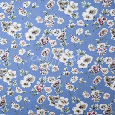 Плательная ткань "Фламенко" 12.1, 80 гр/м2, шир.150 см, принт растительный - купить в Невинномысске. Цена 241.49 руб.