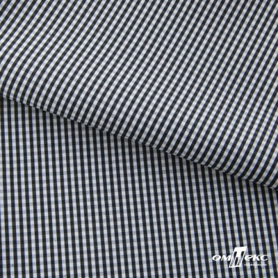Ткань сорочечная Клетка Виши, 115 г/м2, 58% пэ,42% хл, шир.150 см, цв.6-черный, (арт.111) - купить в Невинномысске. Цена 309.82 руб.