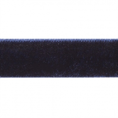 Лента бархатная нейлон, шир.12 мм, (упак. 45,7м), цв.180-т.синий - купить в Невинномысске. Цена: 411.60 руб.