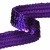 Тесьма с пайетками 12, шир. 20 мм/уп. 25+/-1 м, цвет фиолет - купить в Невинномысске. Цена: 778.19 руб.