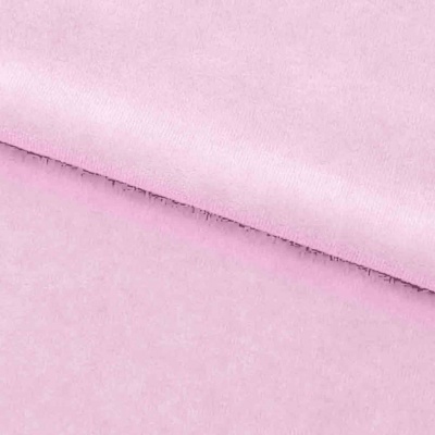 Велюр JS LIGHT 1, 220 гр/м2, шир.150 см, (3,3 м/кг), цвет бл.розовый - купить в Невинномысске. Цена 1 055.34 руб.