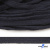Шнур плетеный d-8 мм плоский, 70% хлопок 30% полиэстер, уп.85+/-1 м, цв.1010-т.синий - купить в Невинномысске. Цена: 735 руб.