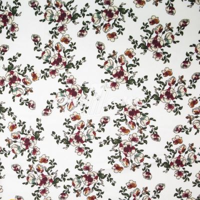 Плательная ткань "Фламенко" 23.1, 80 гр/м2, шир.150 см, принт растительный - купить в Невинномысске. Цена 264.56 руб.