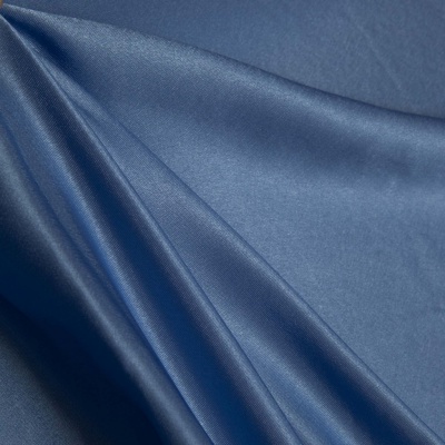 Поли креп-сатин 16-4132, 125 (+/-5) гр/м2, шир.150см, цвет голубой - купить в Невинномысске. Цена 155.57 руб.
