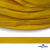 Шнур плетеный (плоский) d-12 мм, (уп.90+/-1м), 100% полиэстер, цв.269 - жёлтый - купить в Невинномысске. Цена: 8.62 руб.