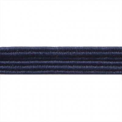Резиновые нити с текстильным покрытием, шир. 6 мм ( упак.30 м/уп), цв.- 117-т.синий - купить в Невинномысске. Цена: 152.05 руб.