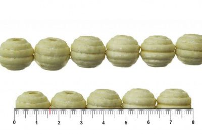 0309-Бусины деревянные "ОмТекс", 16 мм, упак.50+/-3шт, цв.035-белый - купить в Невинномысске. Цена: 62.22 руб.