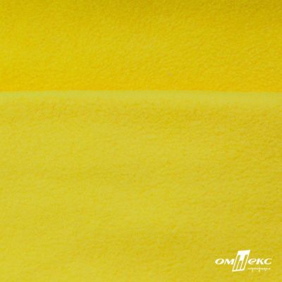 Флис DTY 14-0760, 240 г/м2, шир. 150 см, цвет яркий желтый - купить в Невинномысске. Цена 640.46 руб.