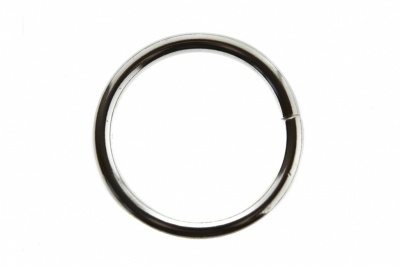 Кольцо металлическое d-32 мм, цв.-никель - купить в Невинномысске. Цена: 3.54 руб.