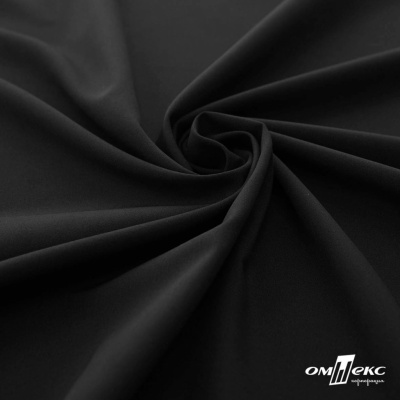 Плательная ткань "Невада", 120 гр/м2, шир.150 см, цвет чёрный - купить в Невинномысске. Цена 254.22 руб.