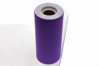 Фатин в шпульках 16-85, 10 гр/м2, шир. 15 см (в нам. 25+/-1 м), цвет фиолетовый - купить в Невинномысске. Цена: 101.71 руб.