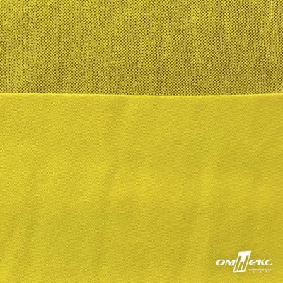 Трикотажное полотно голограмма, шир.140 см, #602 -жёлтый/жёлтый - купить в Невинномысске. Цена 385.88 руб.