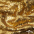 Трикотажное полотно, Сетка с пайетками,188 гр/м2, шир.140 см, цв.-тем.золото (#51) - купить в Невинномысске. Цена 505.15 руб.