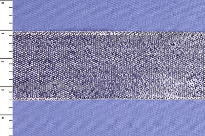 Лента парча MR-25, 25мм (33 м)  серебро - купить в Невинномысске. Цена: 403.62 руб.