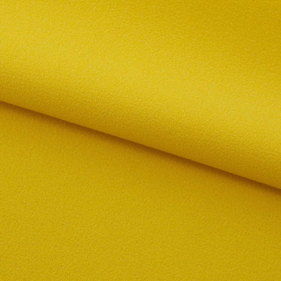 Креп стрейч Амузен 14-0756, 85 гр/м2, шир.150см, цвет жёлтый - купить в Невинномысске. Цена 196.05 руб.