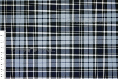 Ткань костюмная клетка Т7274 2004, 220 гр/м2, шир.150см, цвет т.синий/гол/бел - купить в Невинномысске. Цена 