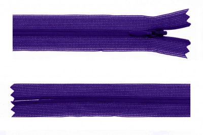 Молния потайная Т3 866, 50 см, капрон, цвет фиолетовый - купить в Невинномысске. Цена: 8.62 руб.