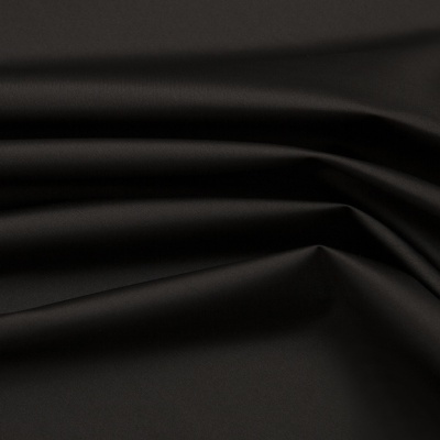 Курточная ткань Дюэл (дюспо), PU/WR/Milky, 80 гр/м2, шир.150см, цвет чёрный - купить в Невинномысске. Цена 141.80 руб.