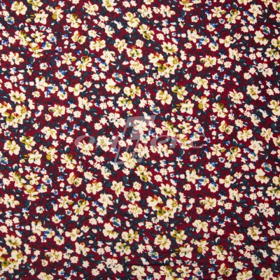 Плательная ткань "Софи" 5.1, 75 гр/м2, шир.150 см, принт растительный - купить в Невинномысске. Цена 241.49 руб.