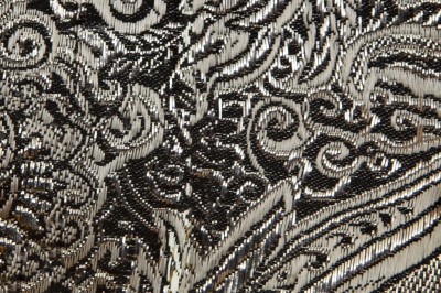 Ткань костюмная жаккард №11, 140 гр/м2, шир.150см, цвет тем.серебро - купить в Невинномысске. Цена 383.29 руб.