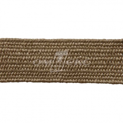 Тесьма отделочная полипропиленовая плетеная эластичная #2, шир. 40мм, цв.- соломенный - купить в Невинномысске. Цена: 51.51 руб.