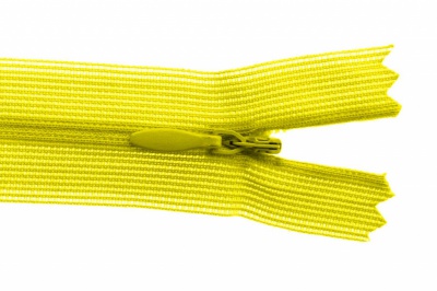 Молния потайная Т3 131, 20 см, капрон, цвет жёлтый - купить в Невинномысске. Цена: 5.12 руб.